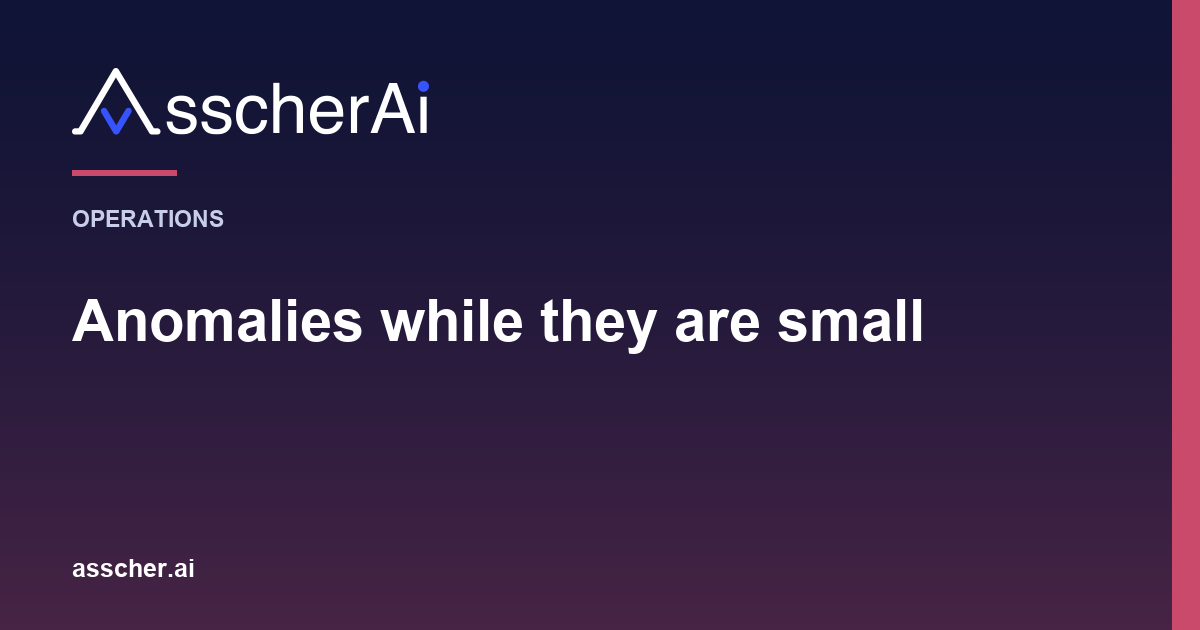 Finding operational anomalies early with generative AI